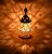Decorative Brass Crystal Oil Lamp, Tea Light Holder Lantern